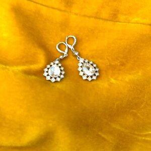 Givenchy teardrop zirconia lever back earrings